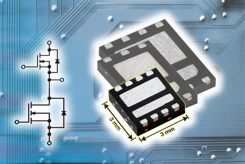 Vishay Siliconix PowerPAIR Dual Asymmetric Power MOSFET Family Expands to Three Size Options, Including 3 mm x 3 mm