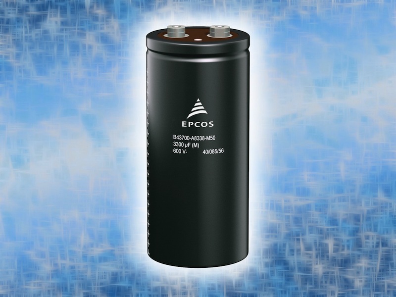 Aluminum electrolytic capacitors offer higher voltages for industrial apps