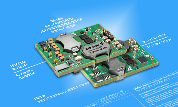 Ericsson saves board space with surface-mount bus converter