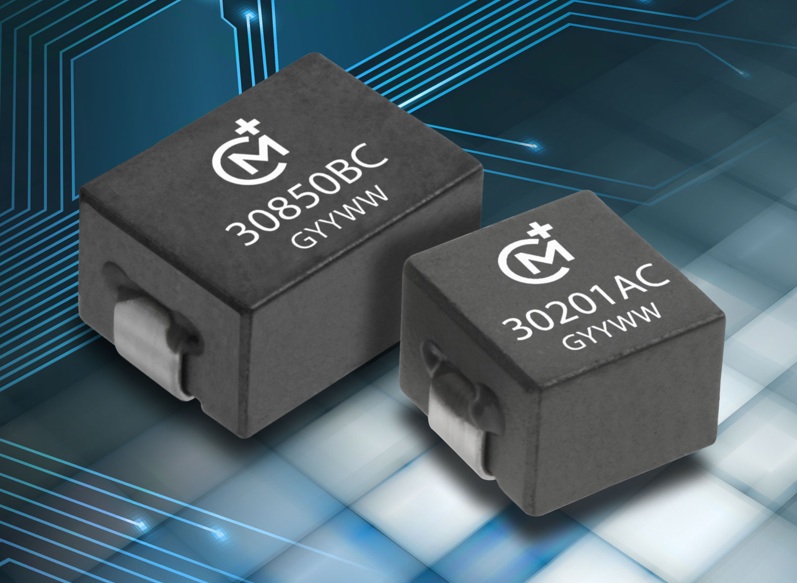 Low-profile SMT power inductors suit high-frequency switching apps