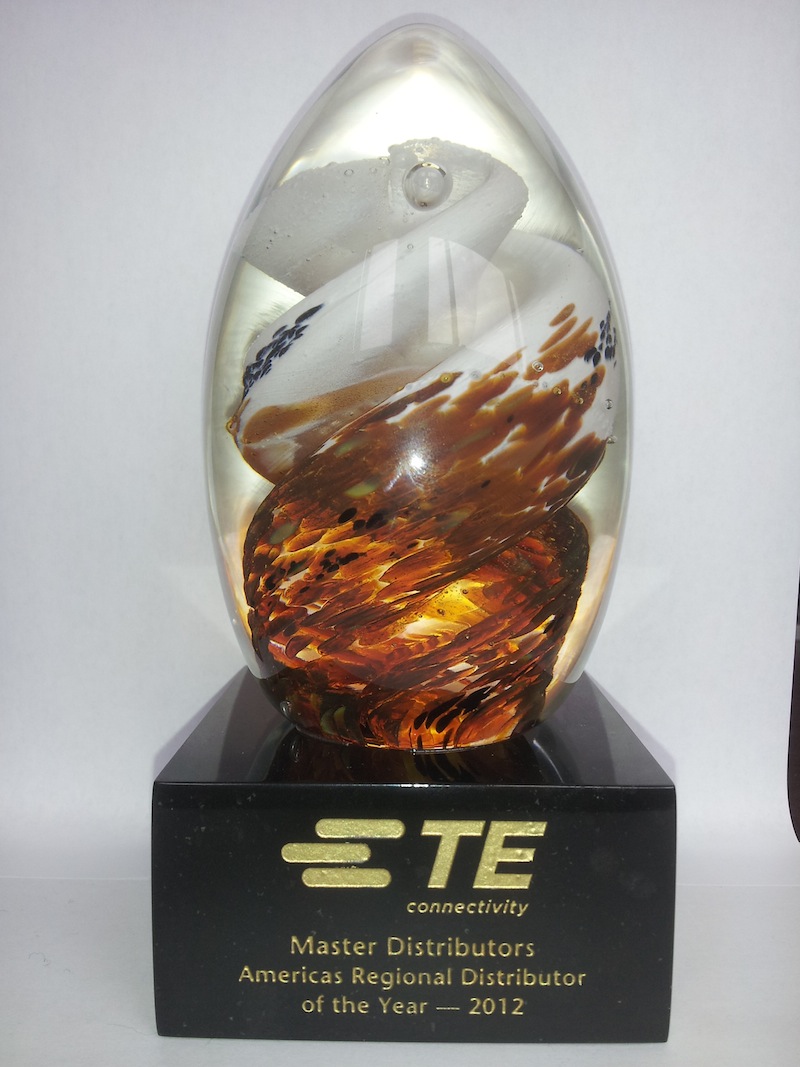 Master Electronics receives TE Connectivity Distributor of the Year award