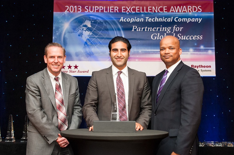 Acopian receives Raytheon's Three Star Supplier Excellence Award