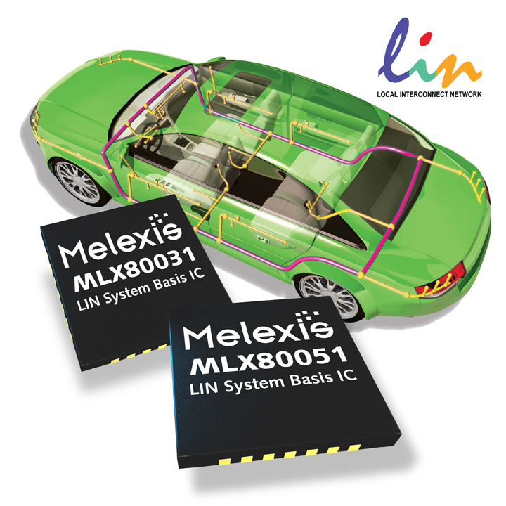 Melexis enhanced LIN communication devices have integrated voltage regulation & watchdog functionality