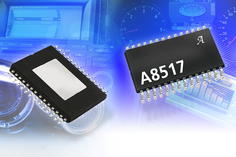 Allegro MicroSystems' multiple-output automotive LED driver IC includes IC interface