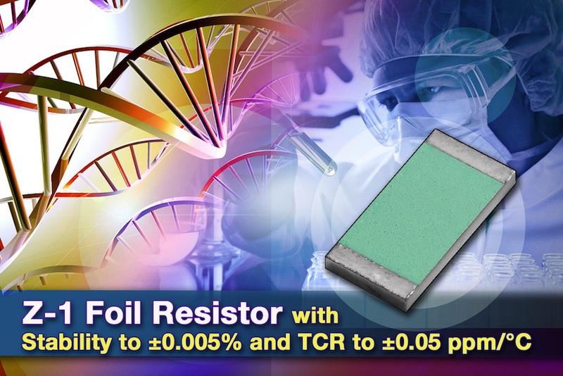 VPG flip-chip 0805 resistor based on Z1 foil technology provides high stability