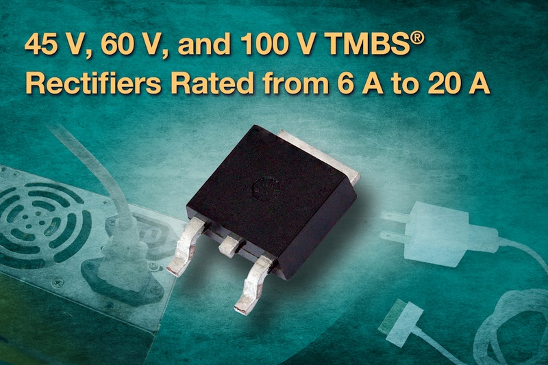 Vishay Intertechnology's TMBS rectifiers cut losses, increase efficiency in commercial applications