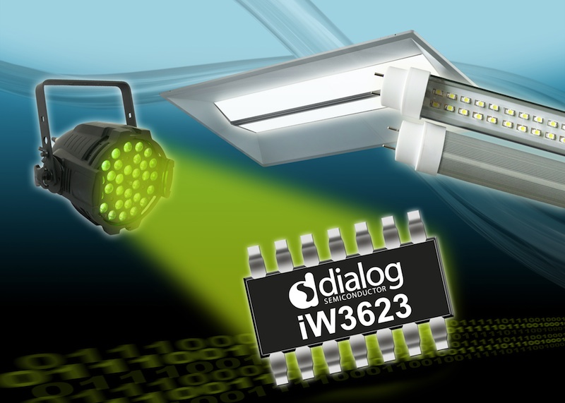 Dialogs 45W SSL LED driver enables flicker-free commercial lighting
