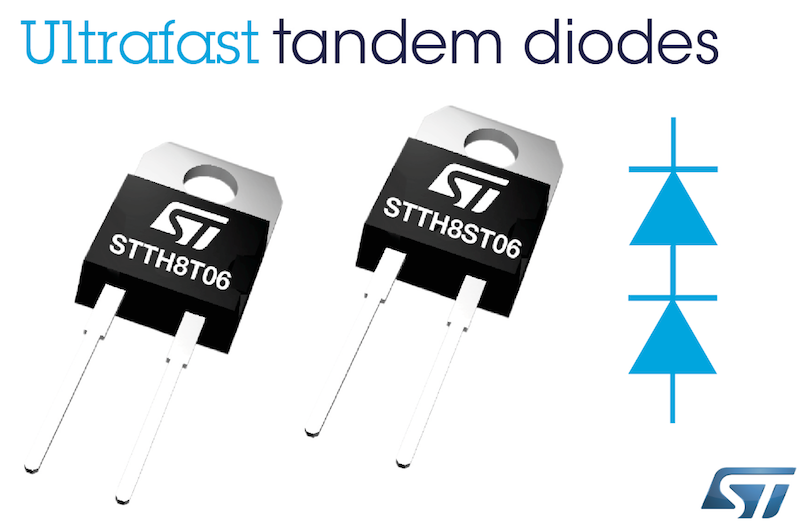 STMicro's improved tandem diodes deliver an economical alternative to SiC devices