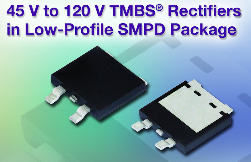 Vishay releases Low-Profile SMPD TMBS rectifiers for commercial applications