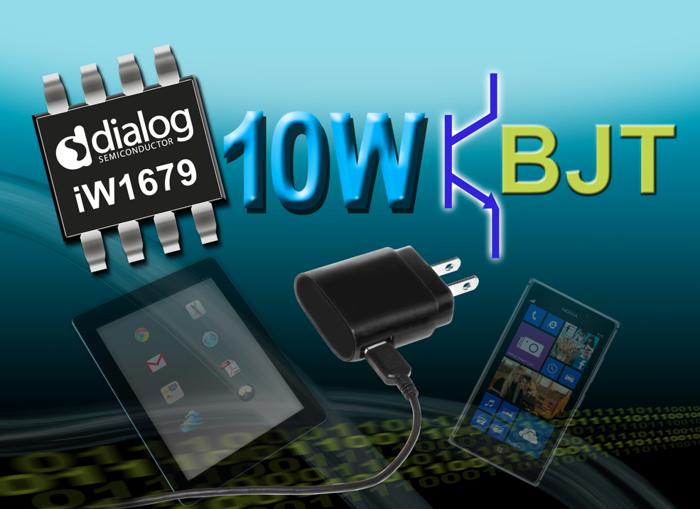 Dialogs PWM controller IC lowers cost as well as standby power in smartphone supplies