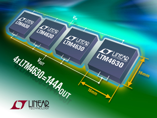 Single 36A or Dual 18A Module regulators from Linear tout high efficiency