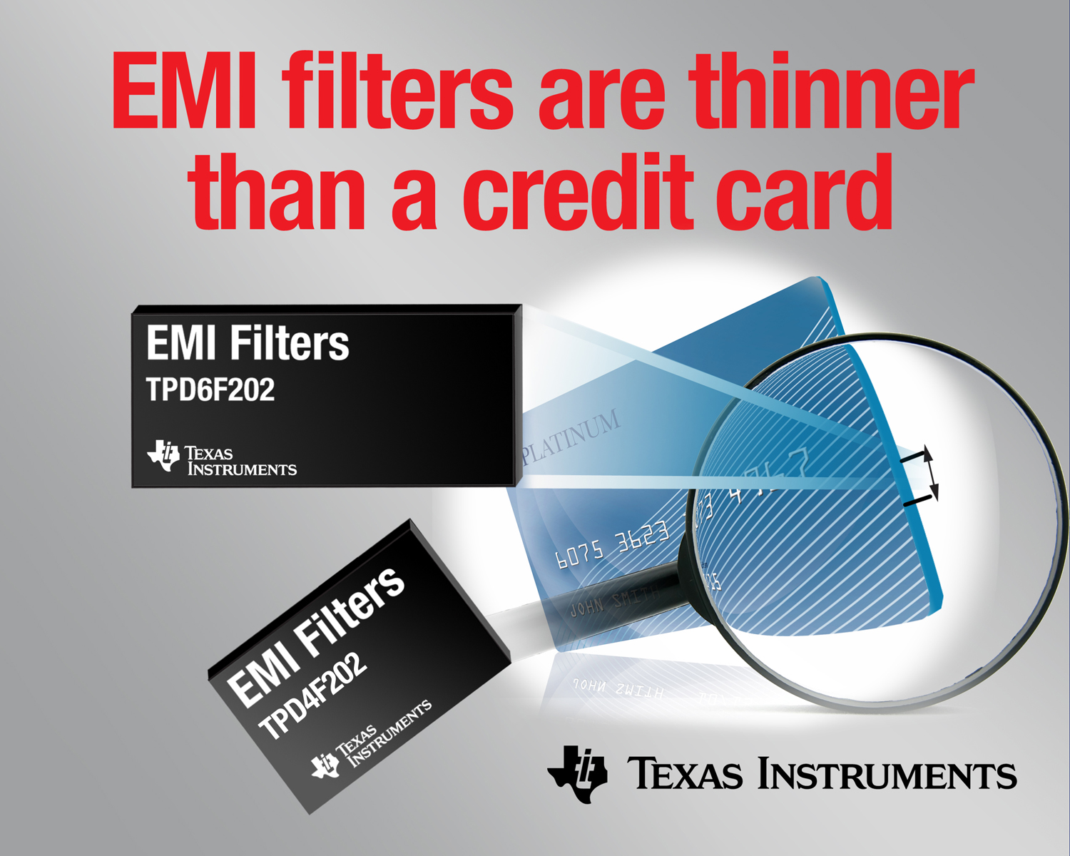 Texas Instruments Delivers Thinnest EMI Filters with Highest ESD Performance