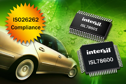 Intersil Introduces Hybrid and Electric Vehicle (HEV/EV) Li-Ion Battery Management Control Solution