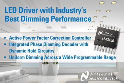 National Introduces LED Driver with Industrys Best Dimming Performance