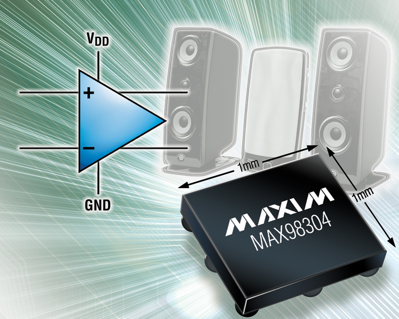 Maxim's New 1mm x 1mm Class D amplifier