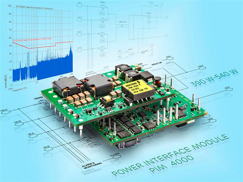 Ericsson 400W Power Interface Module Simplifies Low-EMI Design in ATCA Applications