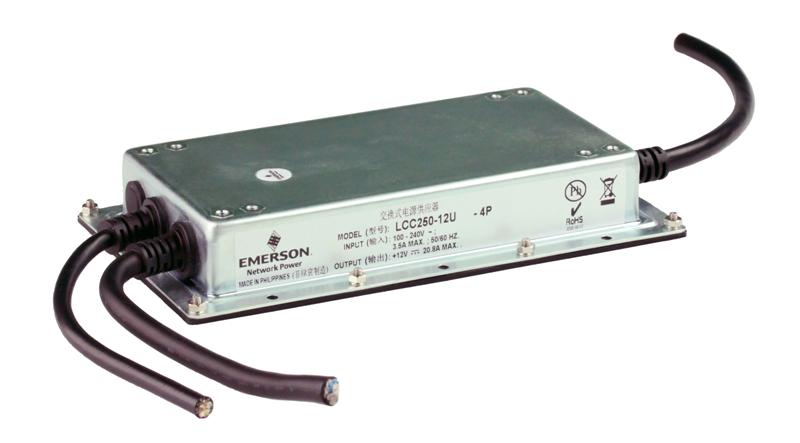 Emerson Network Power: Fully-Enclosed LCC250 Conduction Cooled 250 Watt Power Supplies