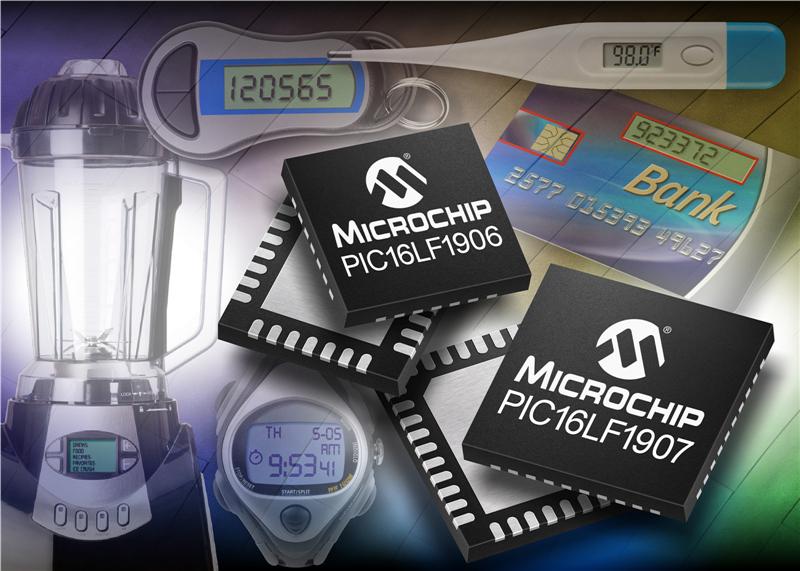 Microchip introduces low-cost 8-bit PIC microcontrollers with eXtreme Low Power technology and integrated LCD control