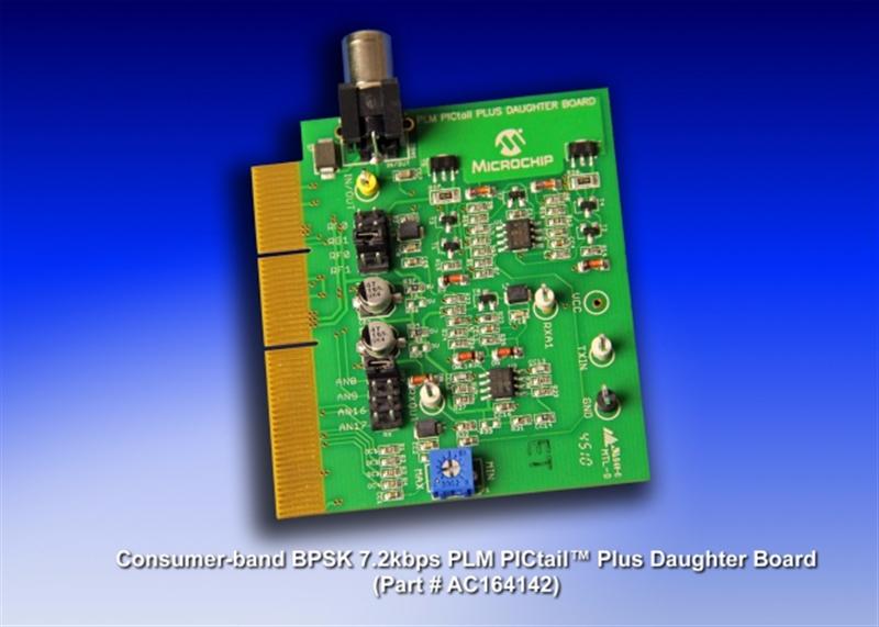 Microchip Launches Consumer-Band Power-Line Soft-Modem Development Kit