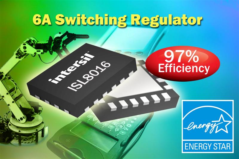 Intersil Introduces Industry's Highest Efficiency Small Footprint 6A Switching Regulator