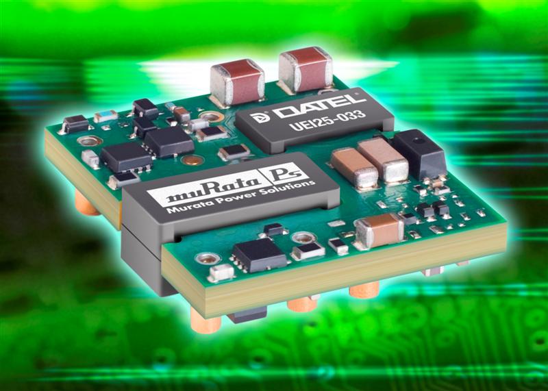 Murata Power Solutions extends its range of 25W low-profile open-frame DC-DC converters
