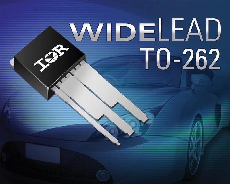 IRs Automotive MOSFETs in Novel WideLead Package Reduce Lead Resistance by 50% While Delivering 30% Higher Current