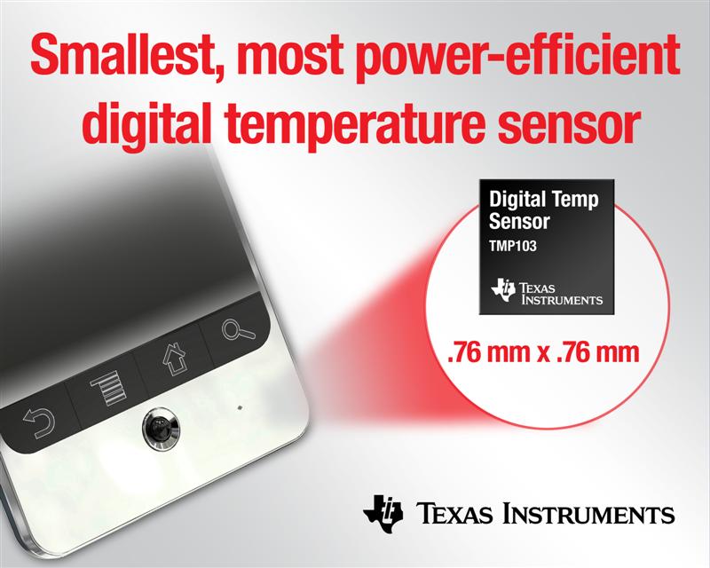 TIs digital temperature sensor cuts power consumption, size more than 75 percent