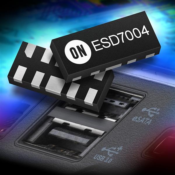ON Semiconductor introduces industrys lowest capacitance ESD protection for high bandwidth interfaces