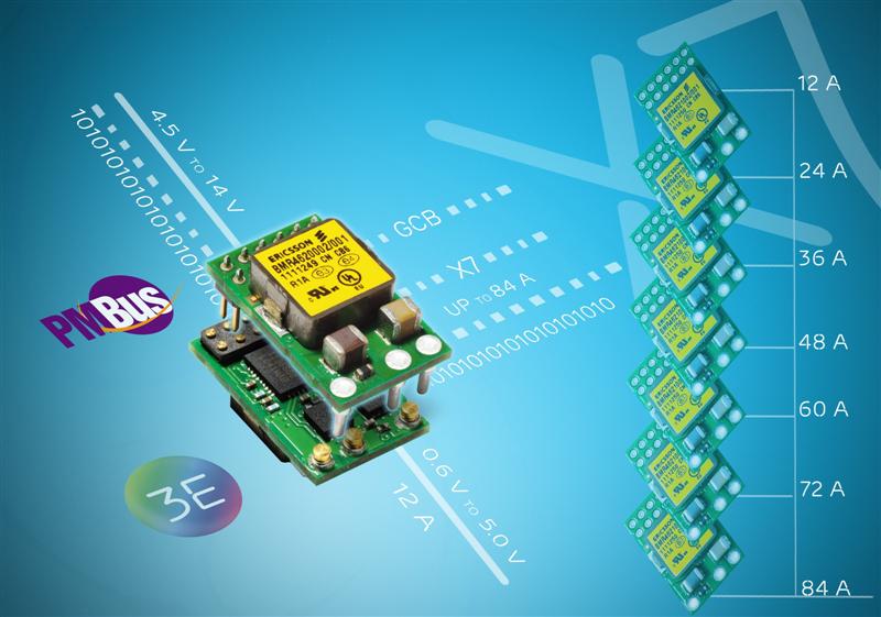 Ericsson's 12A Digital Voltage Regulator Completes Flexible Second-Generation Product Family