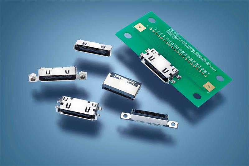 TE Connectivity Introduces High Performance 0.6 mm Centerline High-Speed CHAMP Docking Series Connector