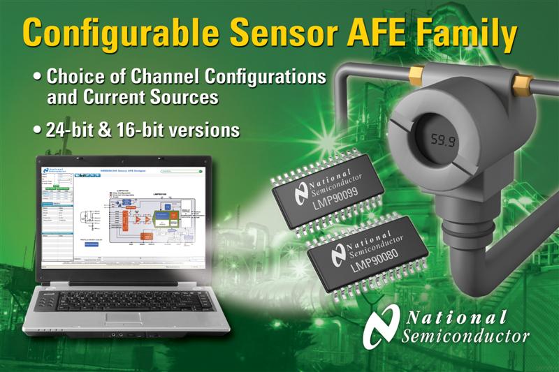 National Semiconductor Expands Sensor AFE Family