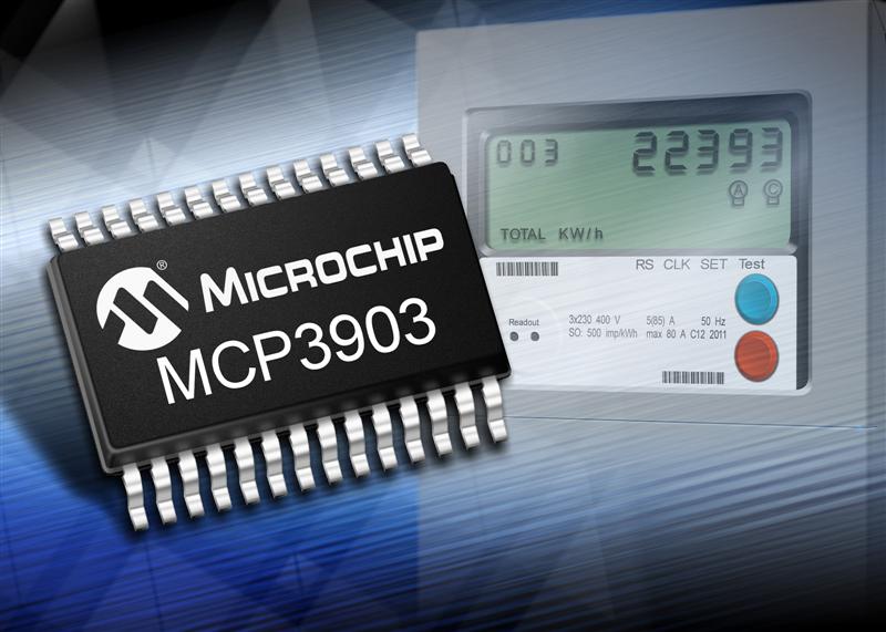 Microchips first six-channel analogue front-end for three-phase energy metering offers industry-leading accuracy
