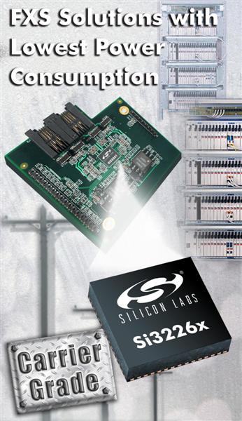 Silicon Labs Introduces Industry's Most Advanced SLIC Solution for Voice-Over-IP Gateways