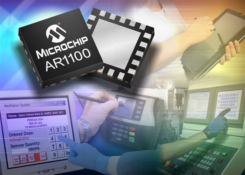 Microchip announces analogue resistive USB touch-screen controller