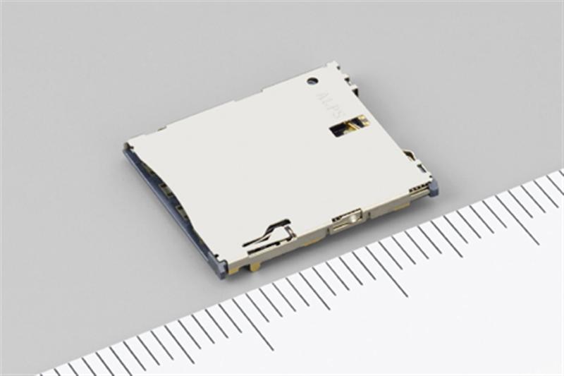 ALPS Develops SCGD Series Push-Push Type microSIM Card Connector