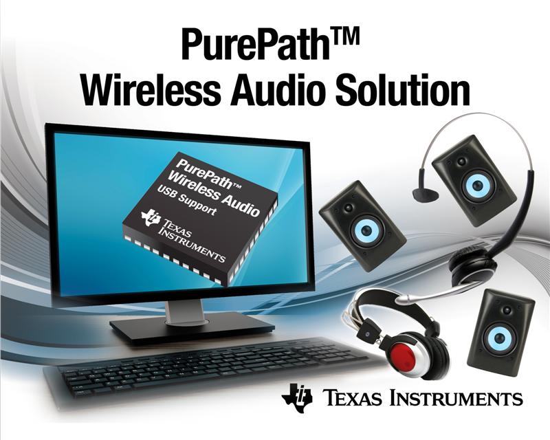 Cut the cords loose, turn up the volume: TI introduces PurePath Wireless audio products with USB support