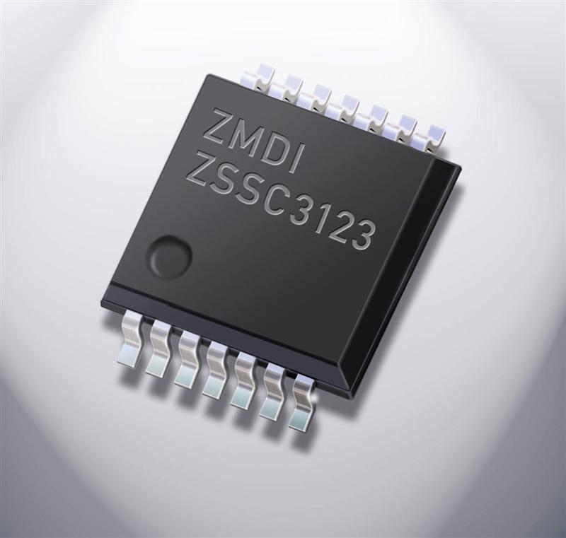 ZMDI 14-Bit Capacitive Sensor Conditioning IC Raises Bar on Accuracy, Linearity, and Temperature for Pressure Sensors