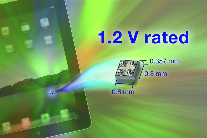 Vishay Siliconix MICRO FOOT N-Channel and P-Channel Power MOSFETs are Industry's First to Feature On-Resistance Ratings Down to 1.2 V in Industry's Smallest Chipscale Package