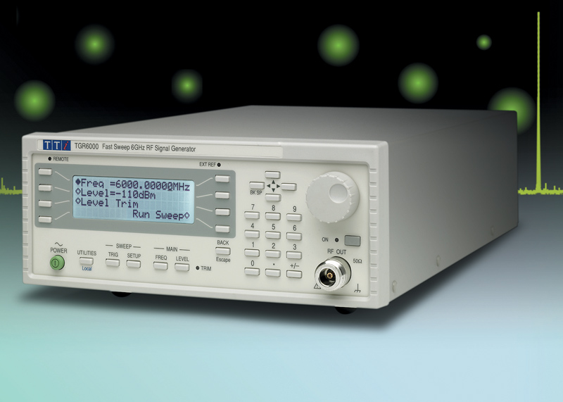 RF signal generator sweeps to 6 GHz