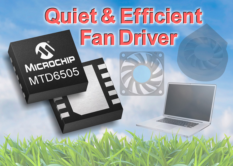 Microchips 3-Phase BLDC Fan Motor Driver is Industrys First With Resistor-Programmable, Sensorless Sinusoidal Architecture