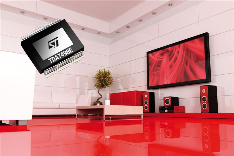 New Amplifiers from STMicroelectronics Bring Superior Sound and Sleek Style to Advanced Audio Systems