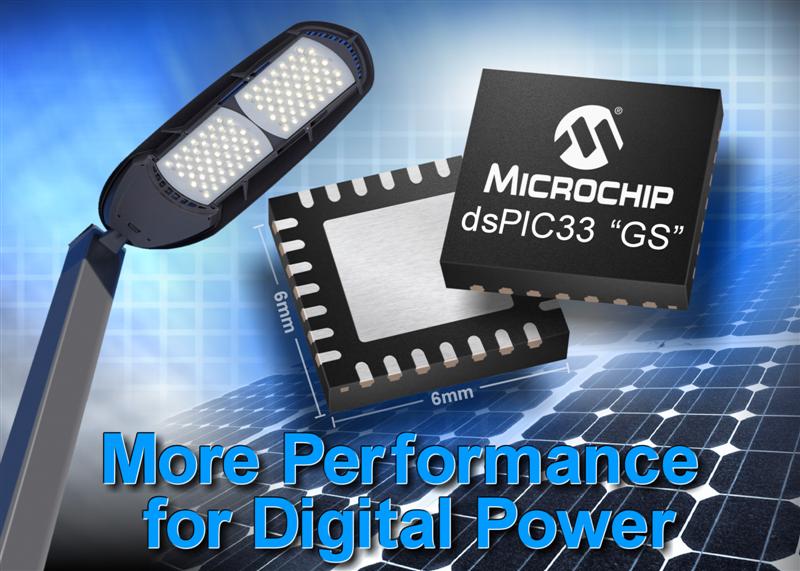 Microchip announces 25% performance increase for dsPIC DSCs for digital-power applications