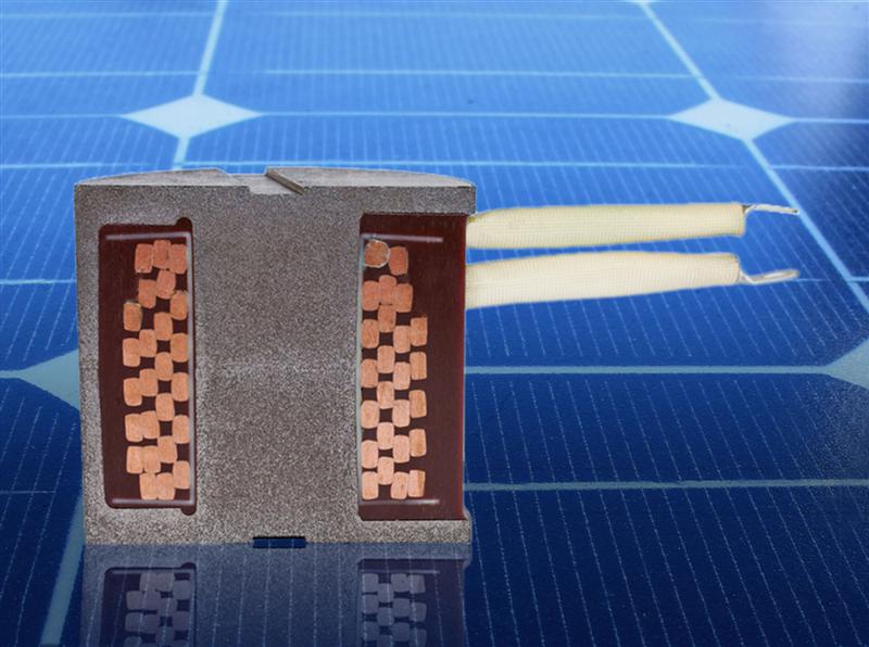 Highly efficient Low-loss inductors for solar power inverters