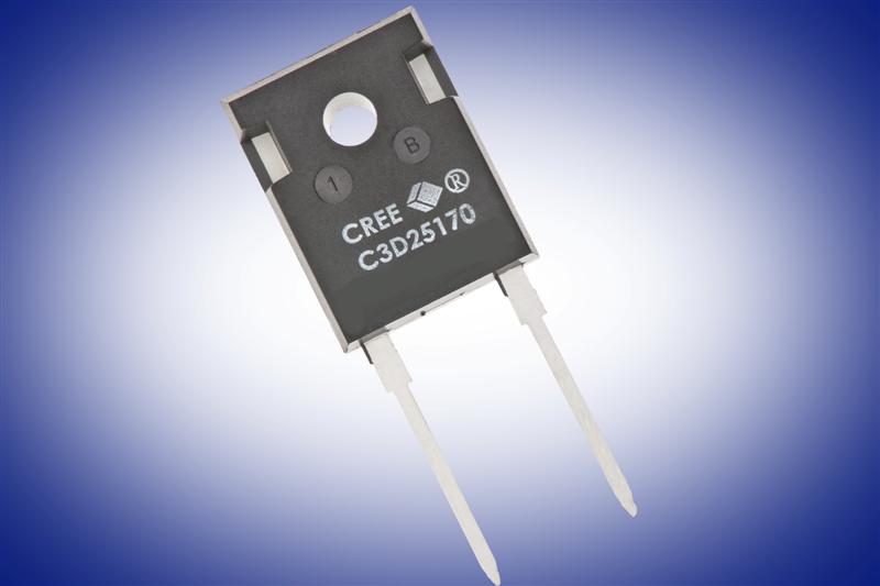 Cree Releases Packaged 1700V SiC Schottky Diodes to Improve Efficiency and Enable Cost Savings to Solar, Motor Drive and Traction Applications
