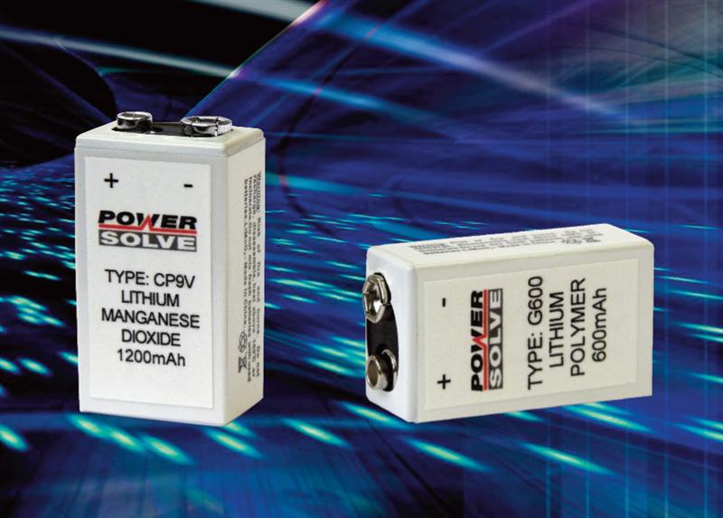 Powersolve Announces PP3 Equivalent  Primary and Rechargeable Lithium Batteries