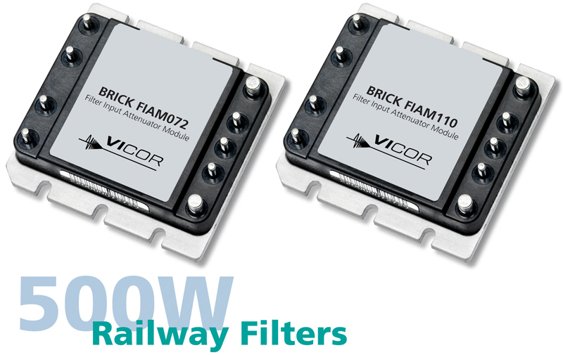 Vicor Introduces New FIAM Filter Modules for DC-DC Railway Applications