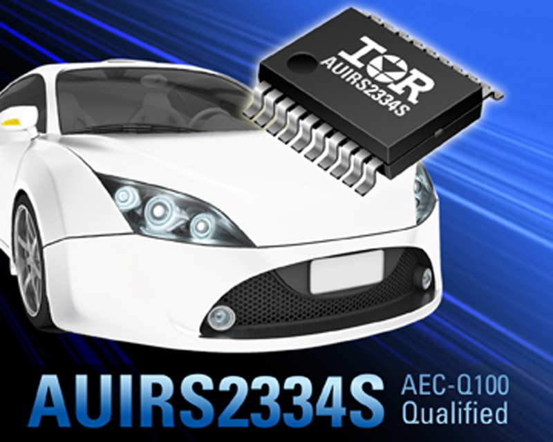 IR Introduces Automotive Qualified AUIRS2334S 600V IC for 3-Phase Inverterized Motor Drive Applications