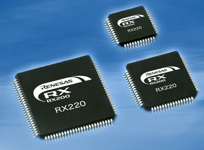 Renesas Electronics Expands Low-Power 32-Bit RX200 Microcontroller Series Offering Scalable Lineup for Portable Consumer and Industrial Devices
