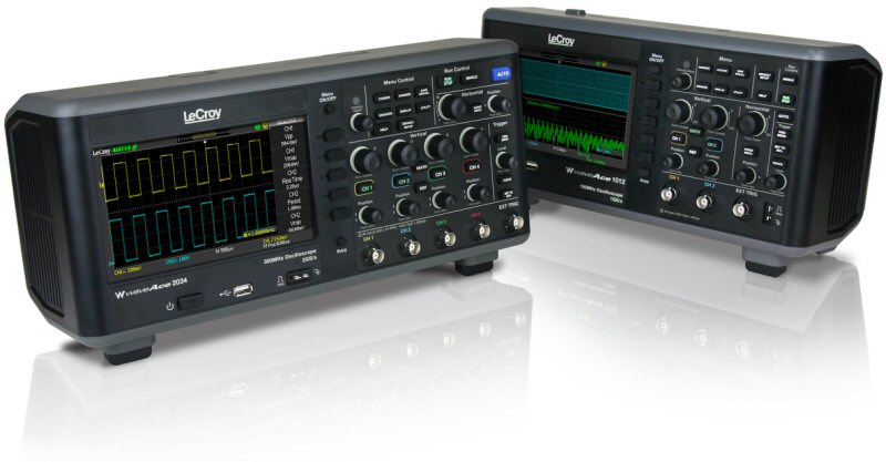 LeCroy introduces WaveAce oscilloscopes with long memory, high sample rate, and large display