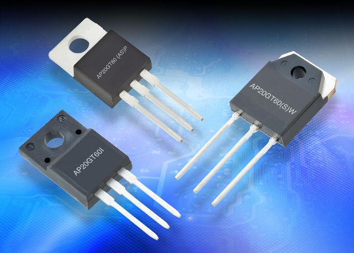 New Advanced Power Electronics high-speed 600-V discrete IGBTs feature low saturation voltage